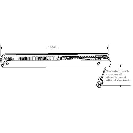Strybuc 19-1/4 Overhead Balance 62W-153